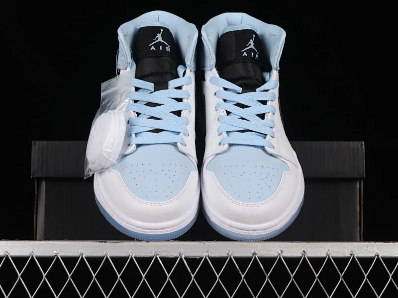 All categories Air Jordan Jordan series basketball shoes Air Jordan 1 Mid Air Jordan AJ1 Mid AJ1 Joe 1 ice blue mid-top basketball shoes DV1308-104